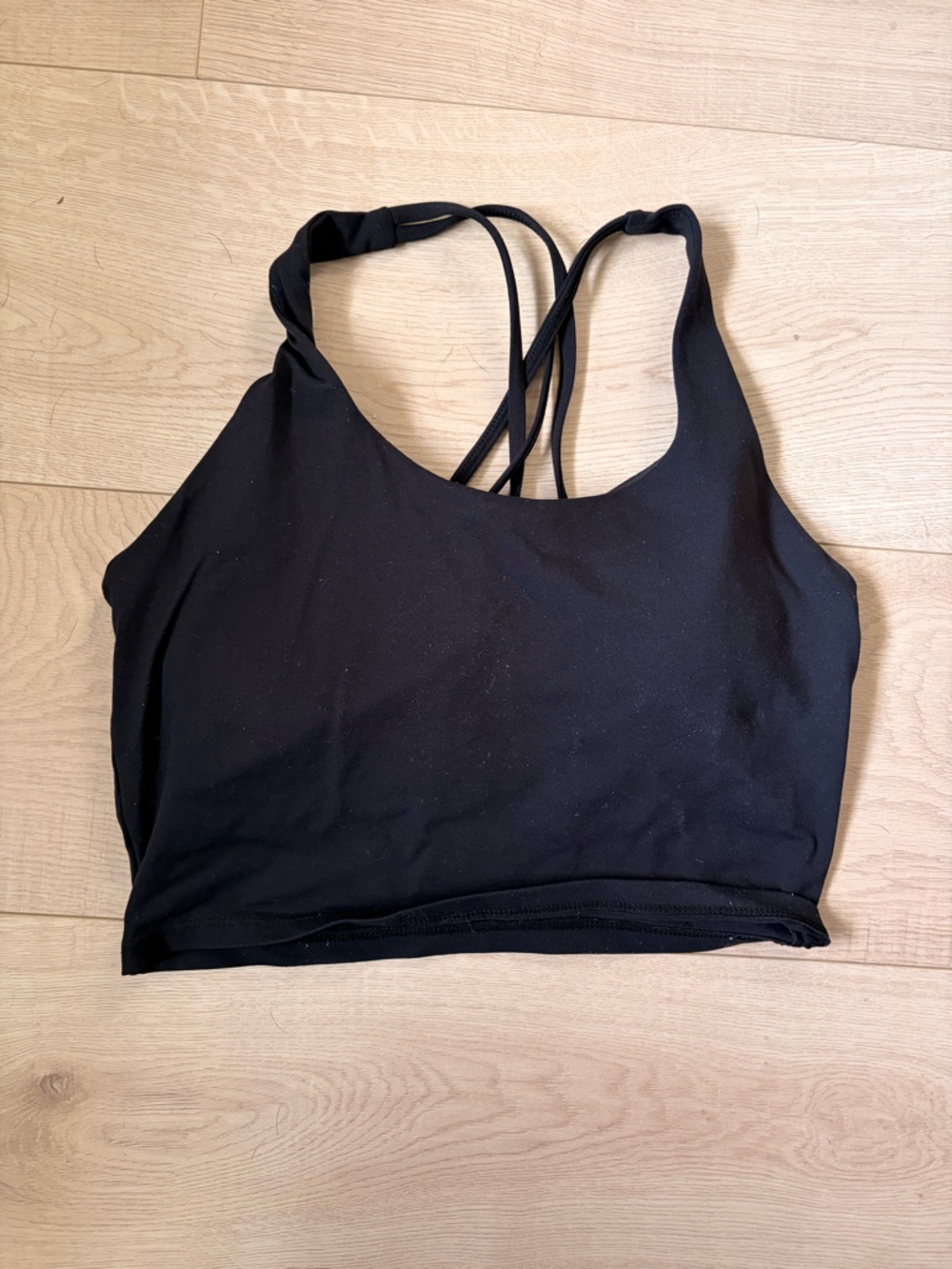 Black Strappy Crop Bralette - Women Intimates